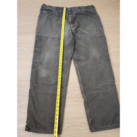 Arborwear Original Tree Climbers Pants Mens 42x28 Tag 42x30 Brown Heavy Duty - Picture 7 of 16